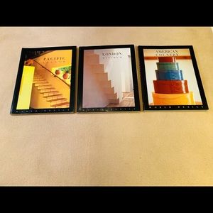 World Design, set of 3 collectible softcover books , vibrant color photos of